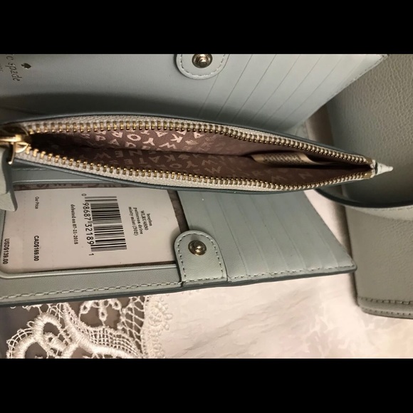 Kate Spade Cameron Lottie MistyMint Handbag Wallet - Picture 7 of 8